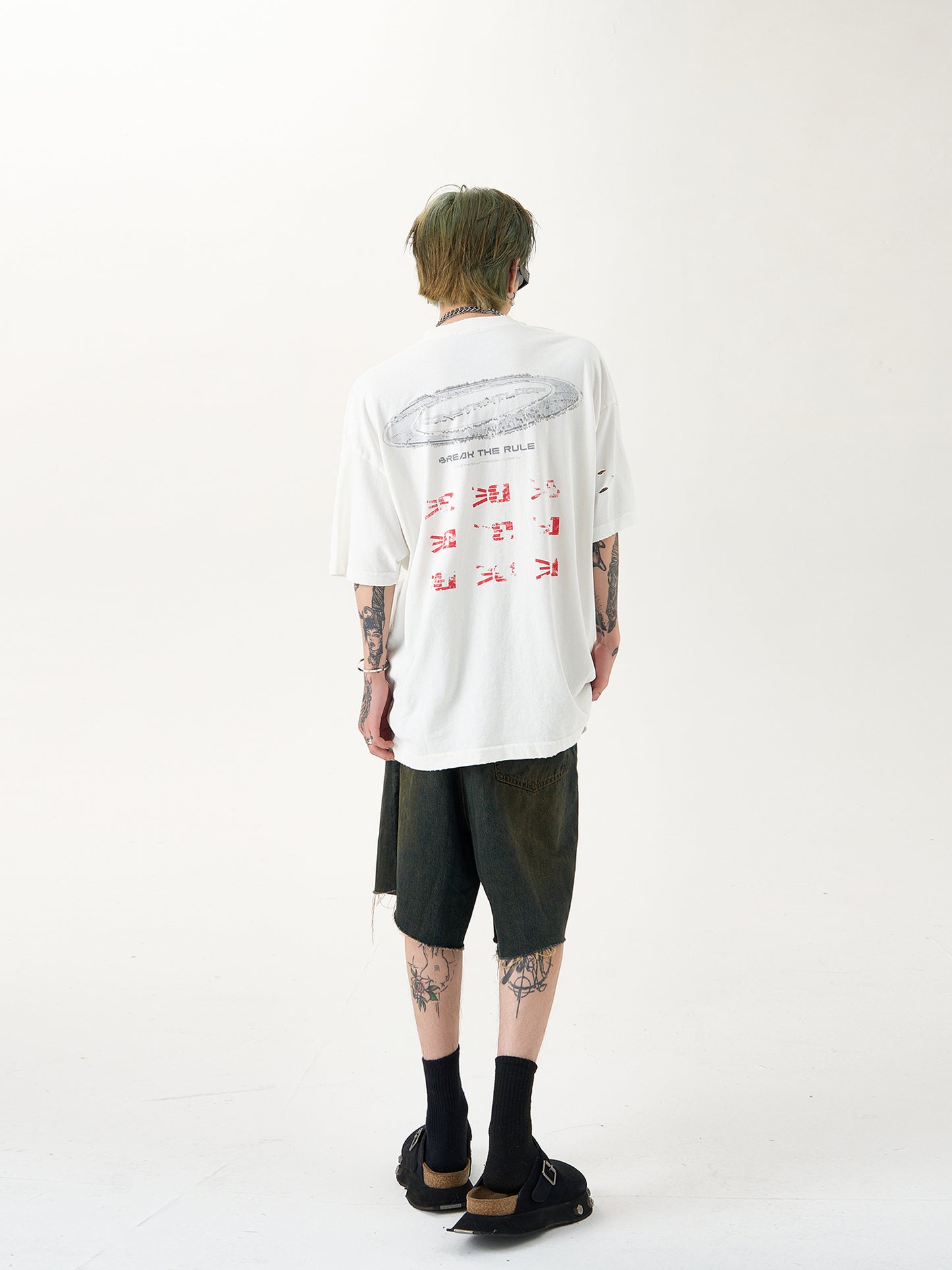 レトロ ウォッシュド Tシャツ P1563