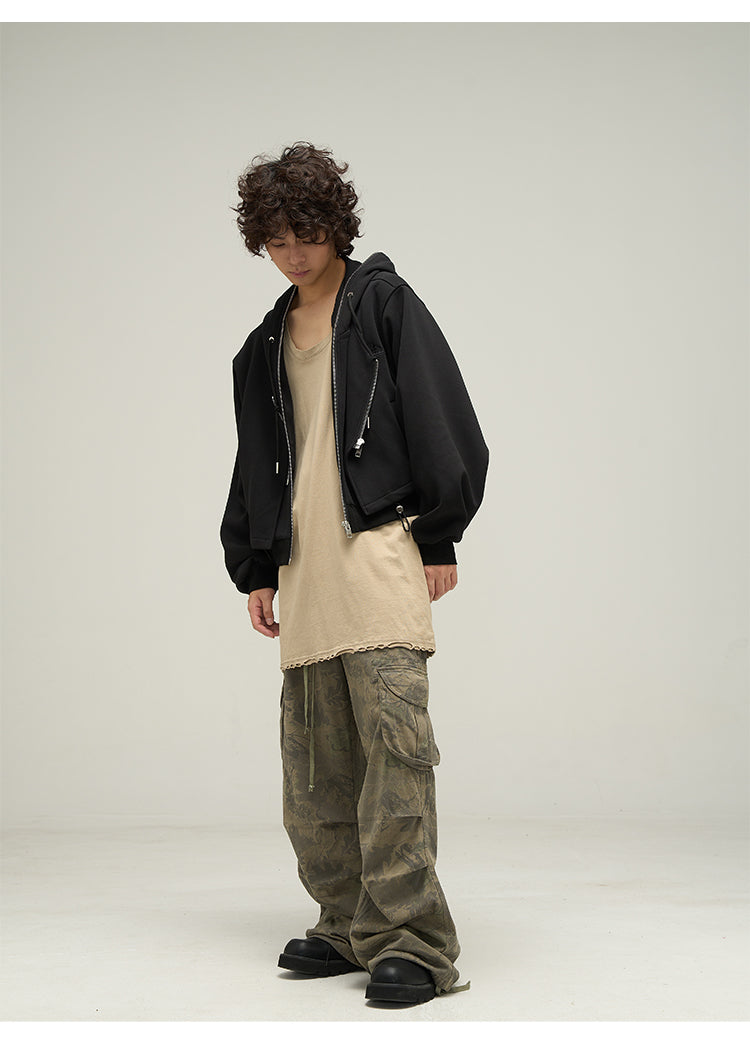 Cropped Layered Parka P301