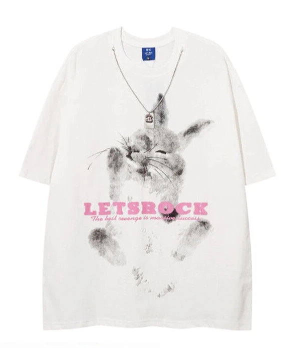 ラビットプリントTシャツ P1500