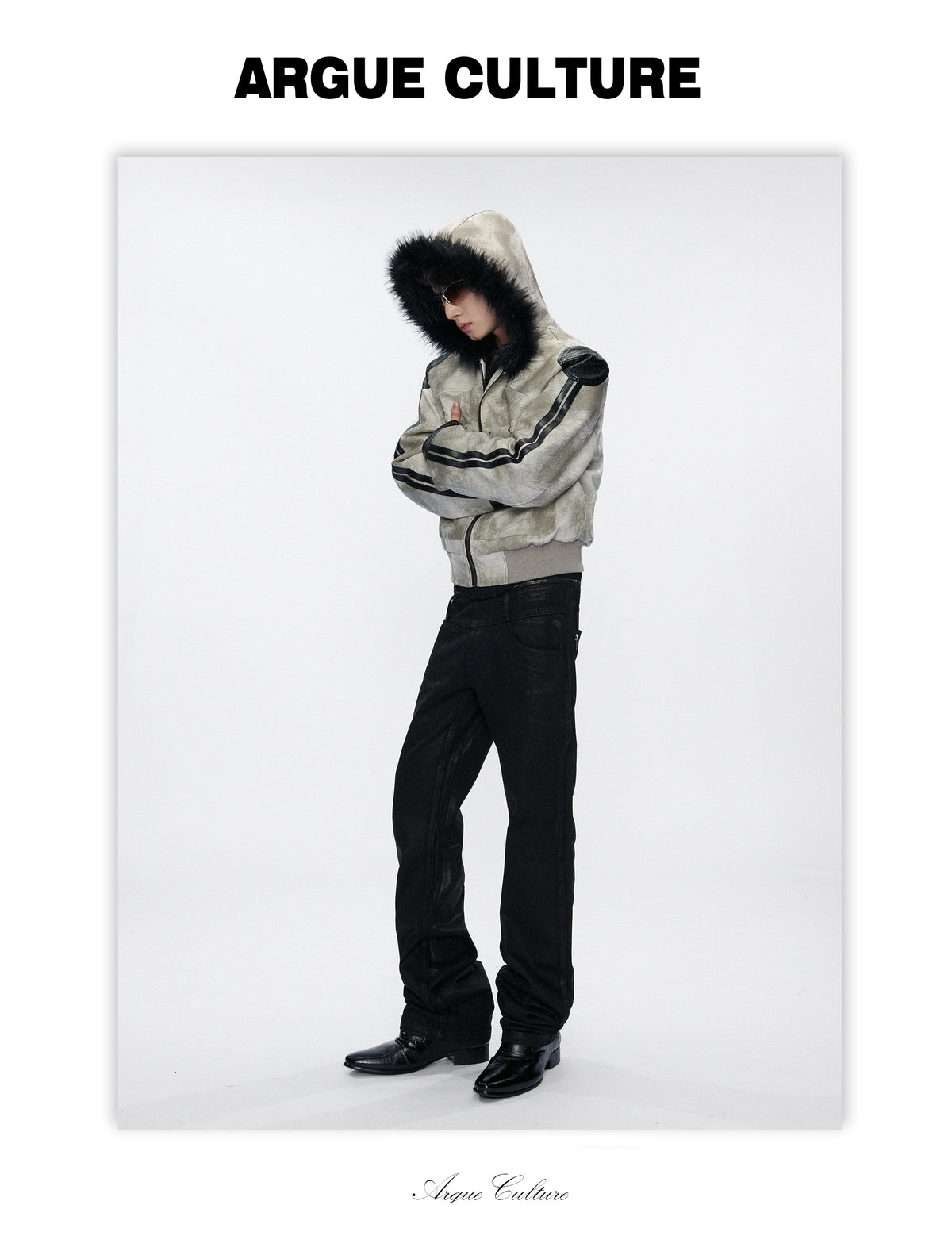 蛇柄ショルダーパッド付きジャケット P2211