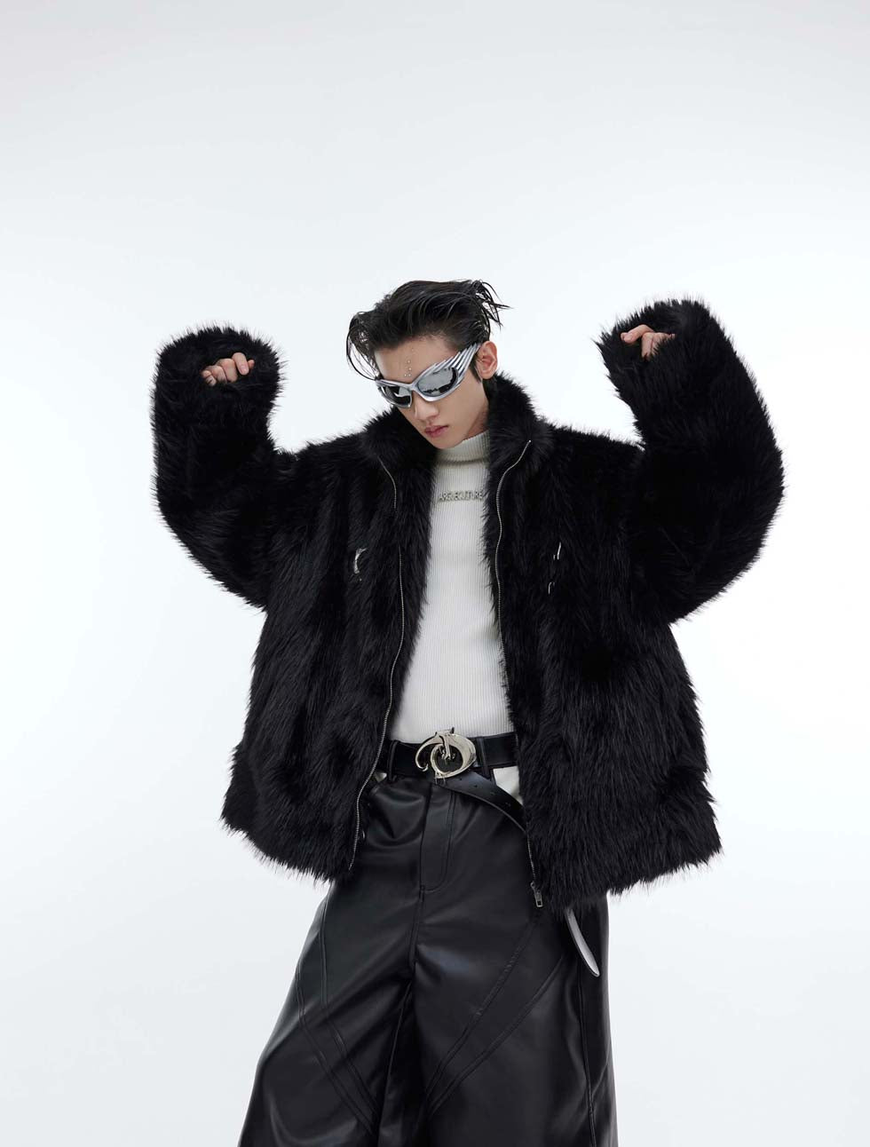 High-quality anti-mink short fur jacket P988