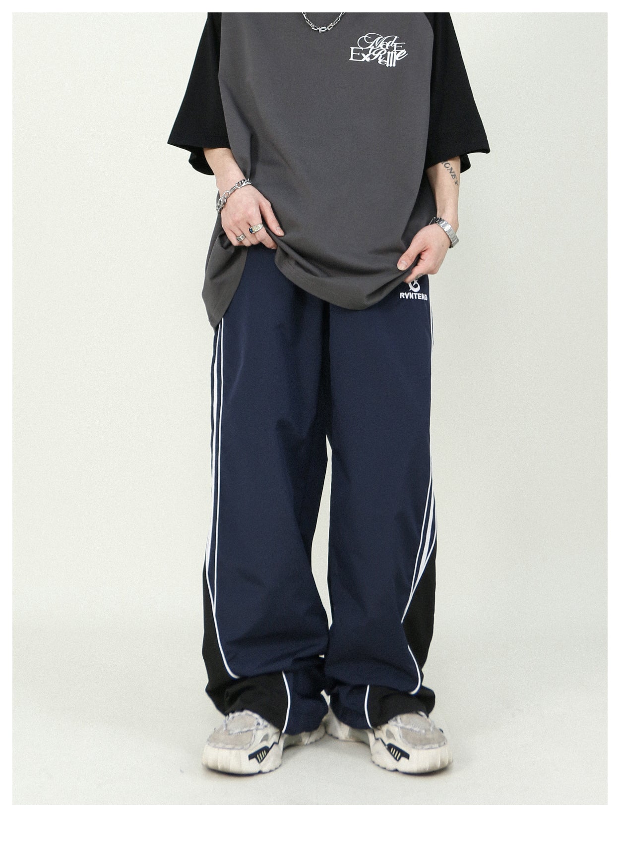 Casual loose straight track pants P195