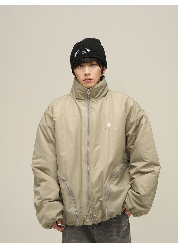 Niche Zip Design Down Jacket P647