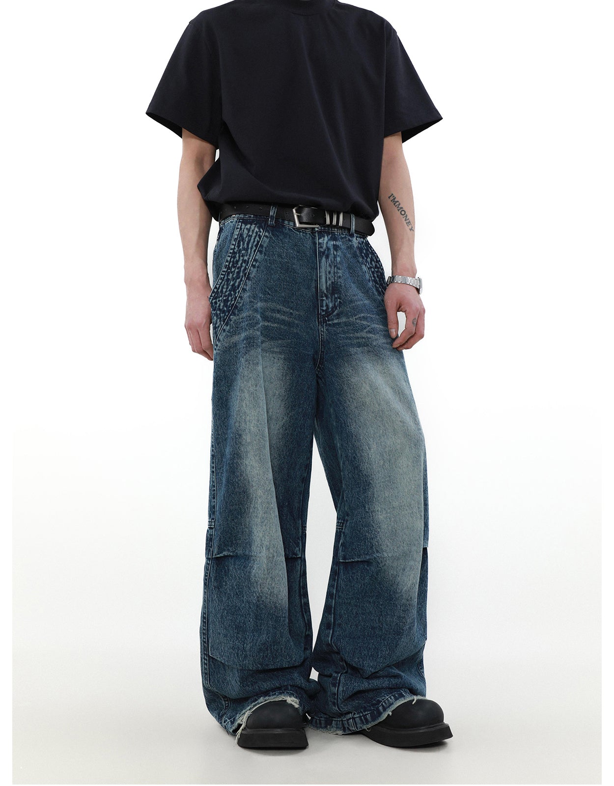 American High-End Wide Leg Jeans P830