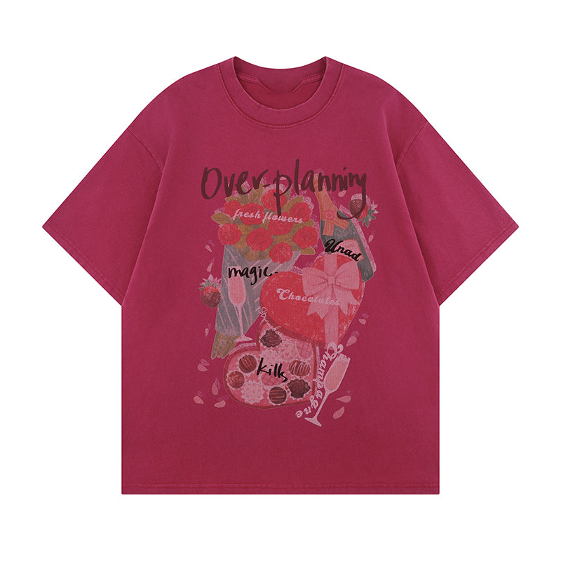 オールドプリント Tシャツ P2132
