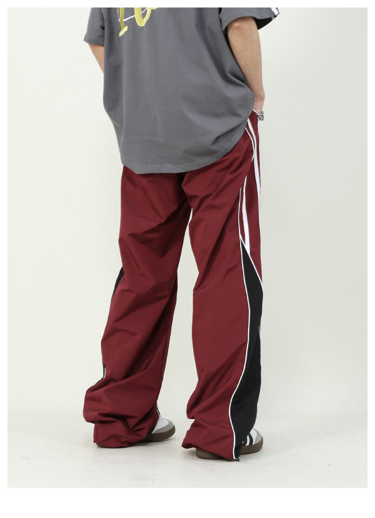 Casual loose straight track pants P195