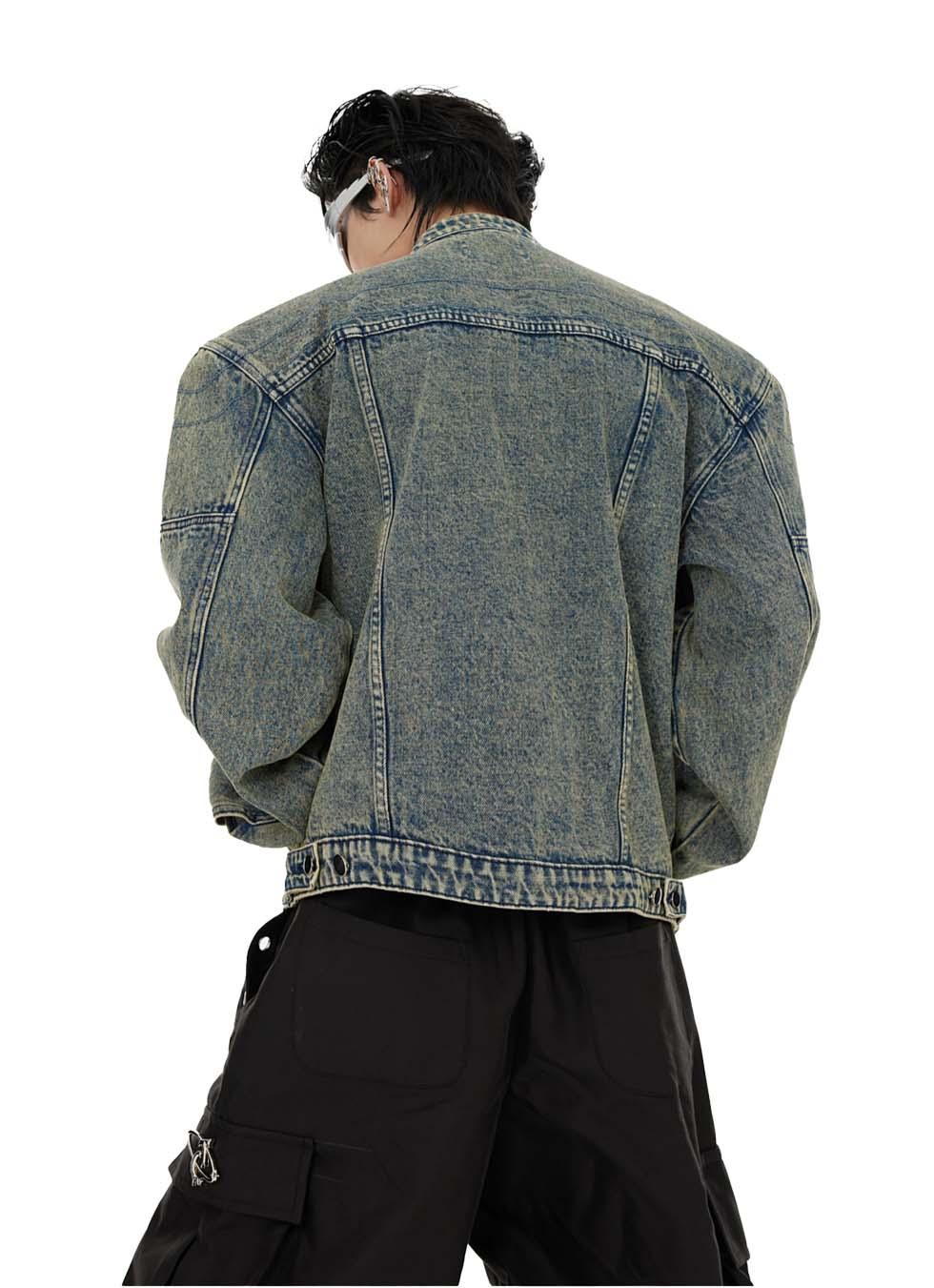 Aging wash denim jacket P994