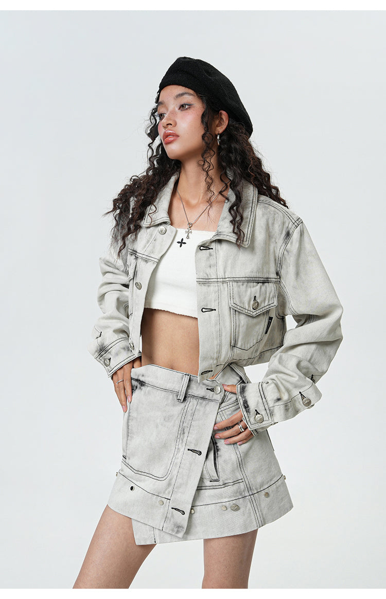 Three-in-one denim jacket P378