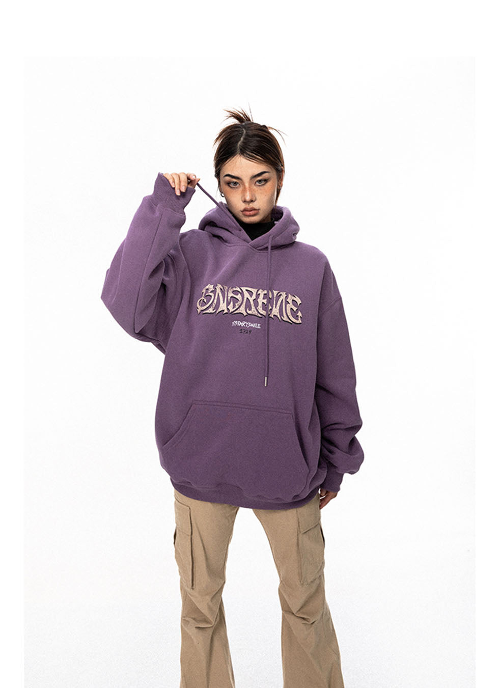 American Print Hooded Sweatshirt P710