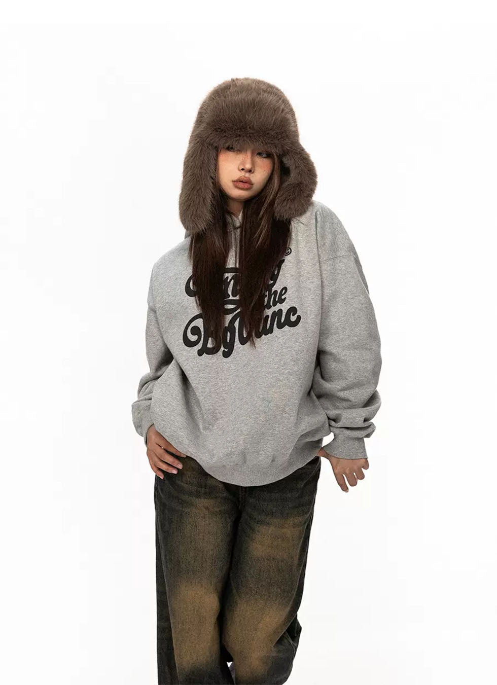 Hooded Plus Velvet Sweatshirt P695