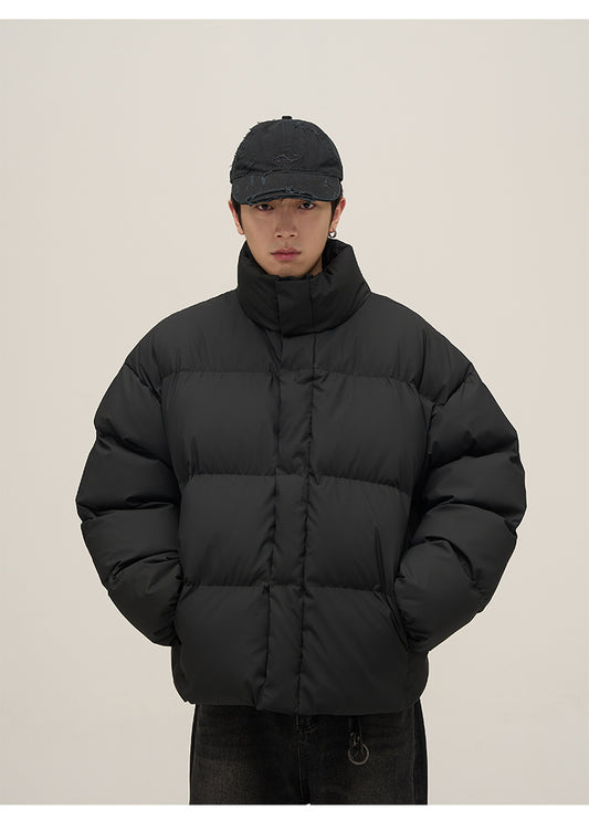 Loose fit simple down jacket P626