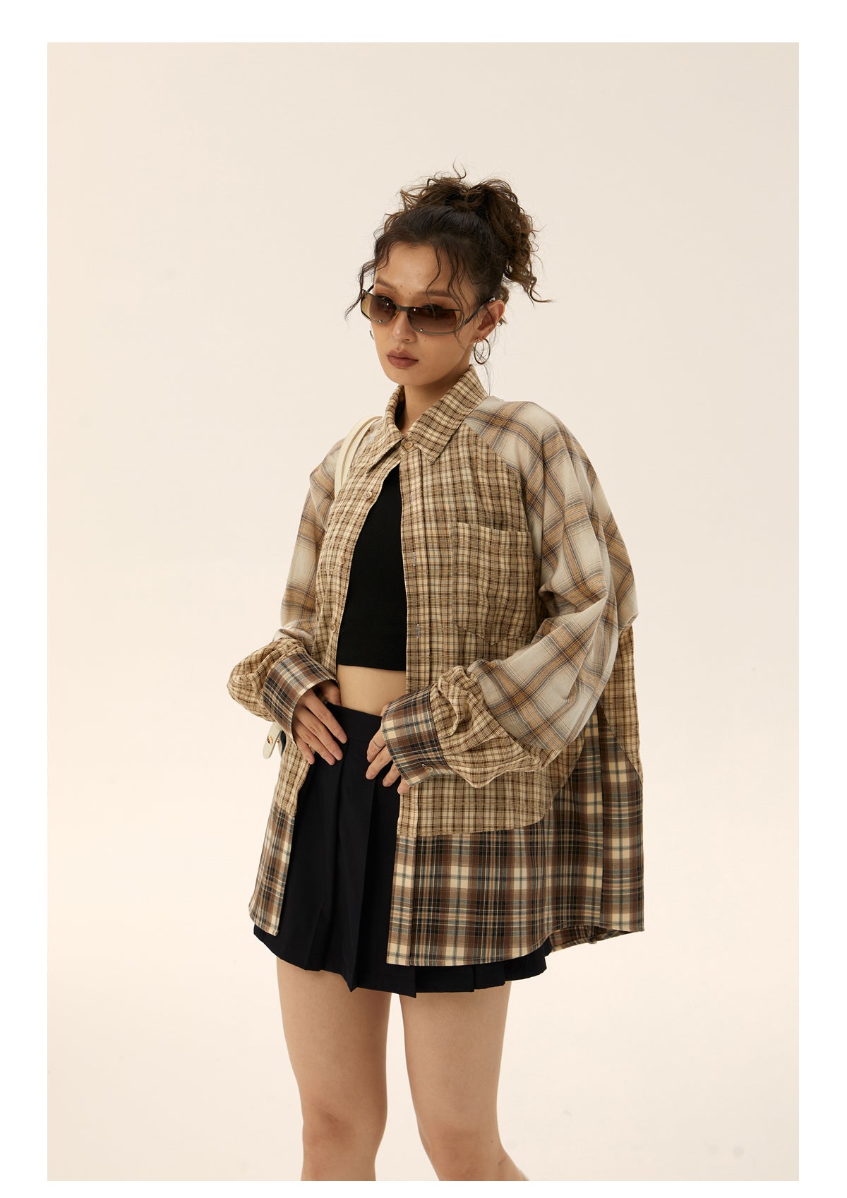 Reconstructed Check Shirt P217