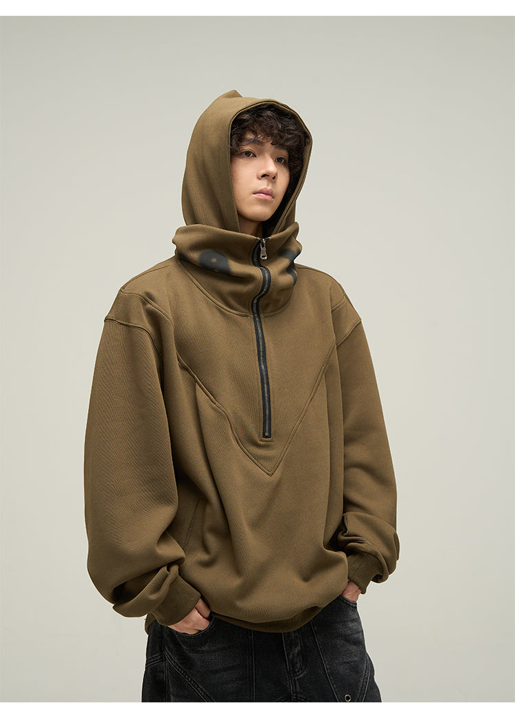 Half-zip sweat hoodie P314