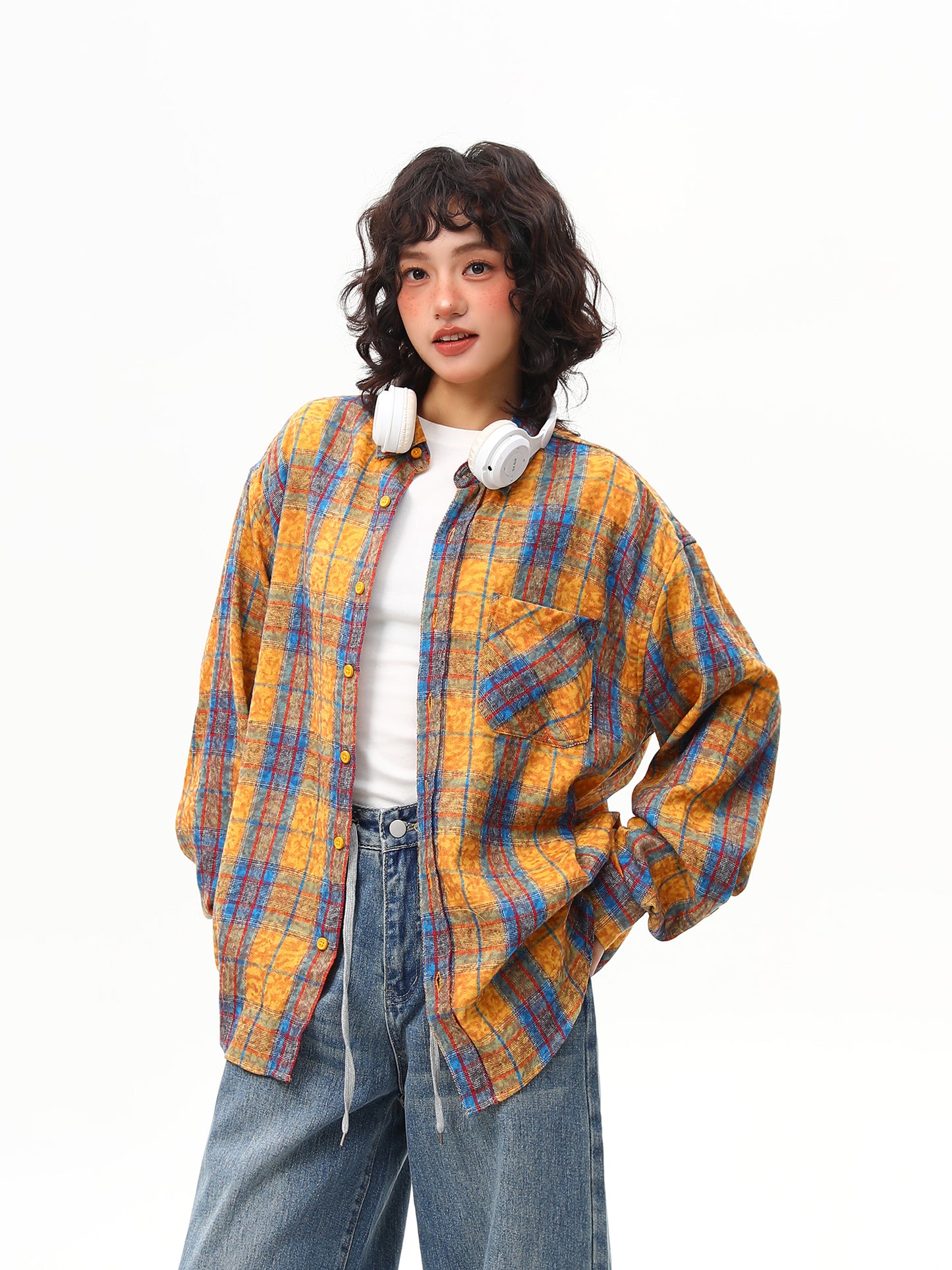 タイダイ柄デザイン シャツ P2007