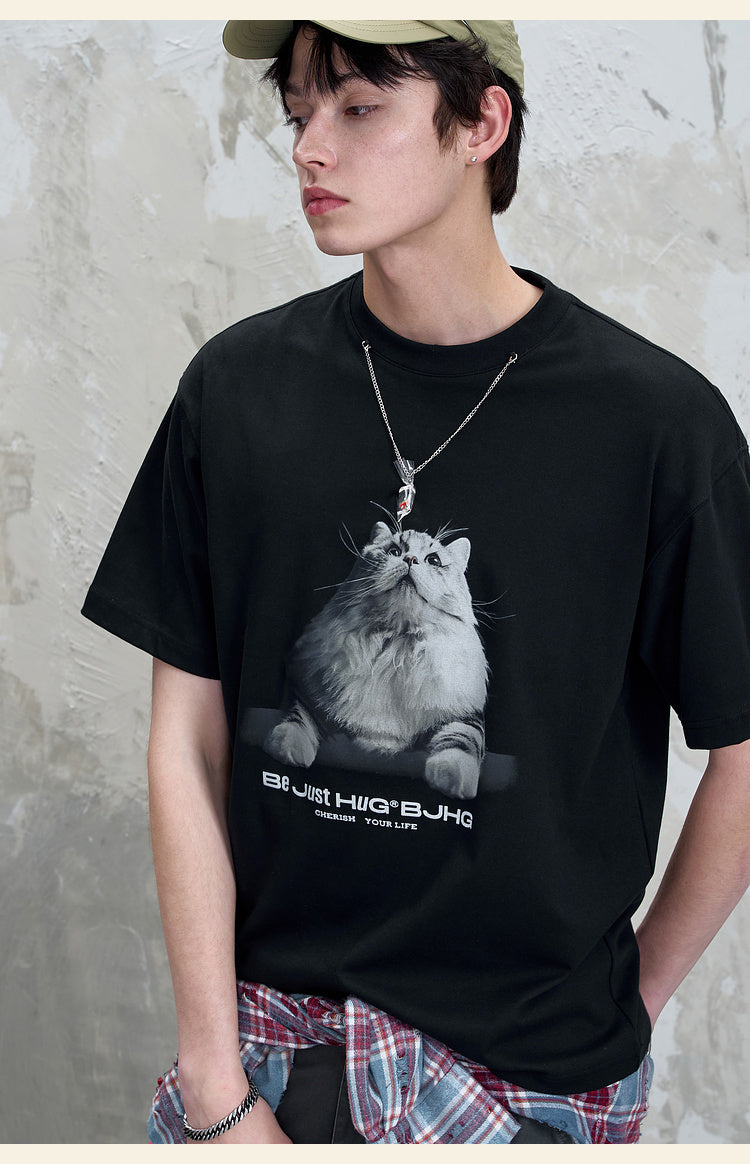 プリント カジュアルTシャツ P2138