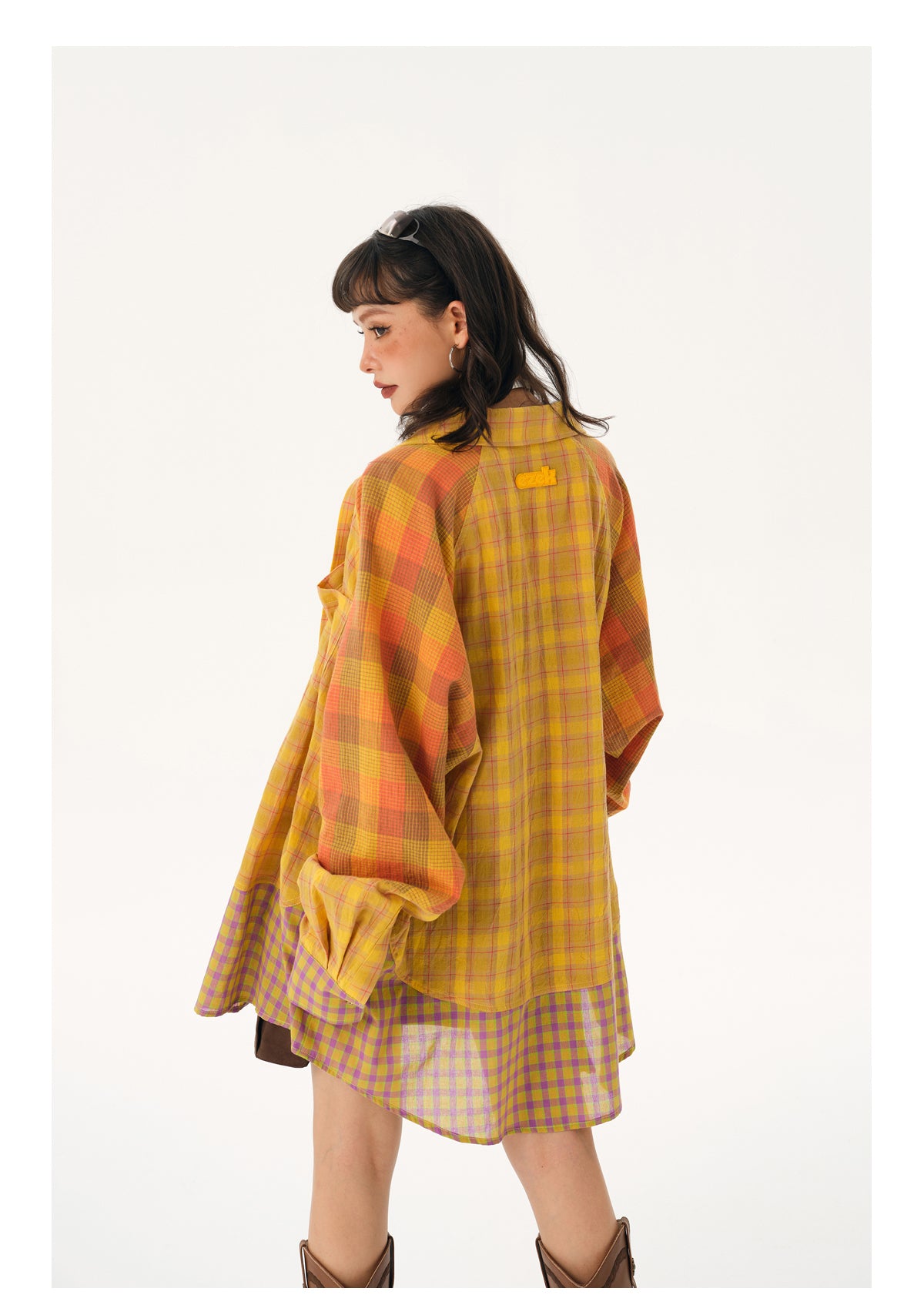 Reconstructed Check Shirt P217