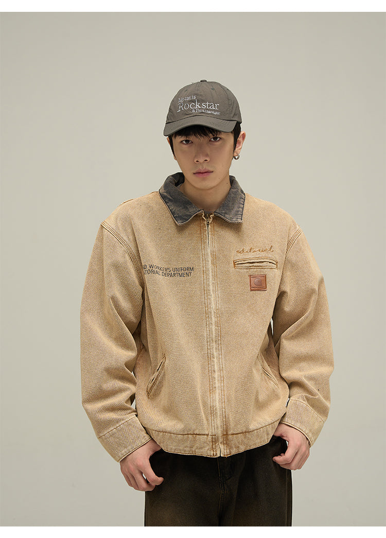 American retro work jacket P619