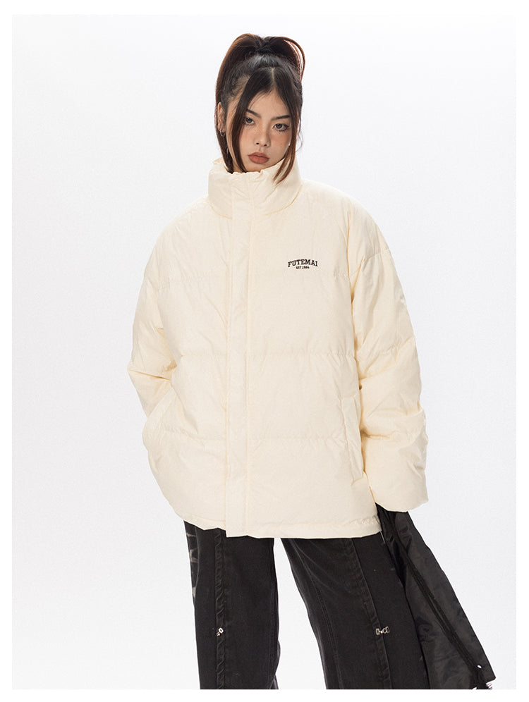 American Retro White Duck Down Jacket P678