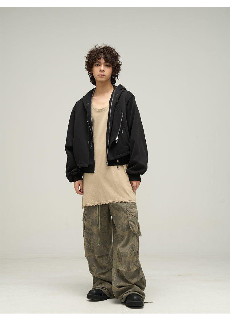 Cropped Layered Parka P301