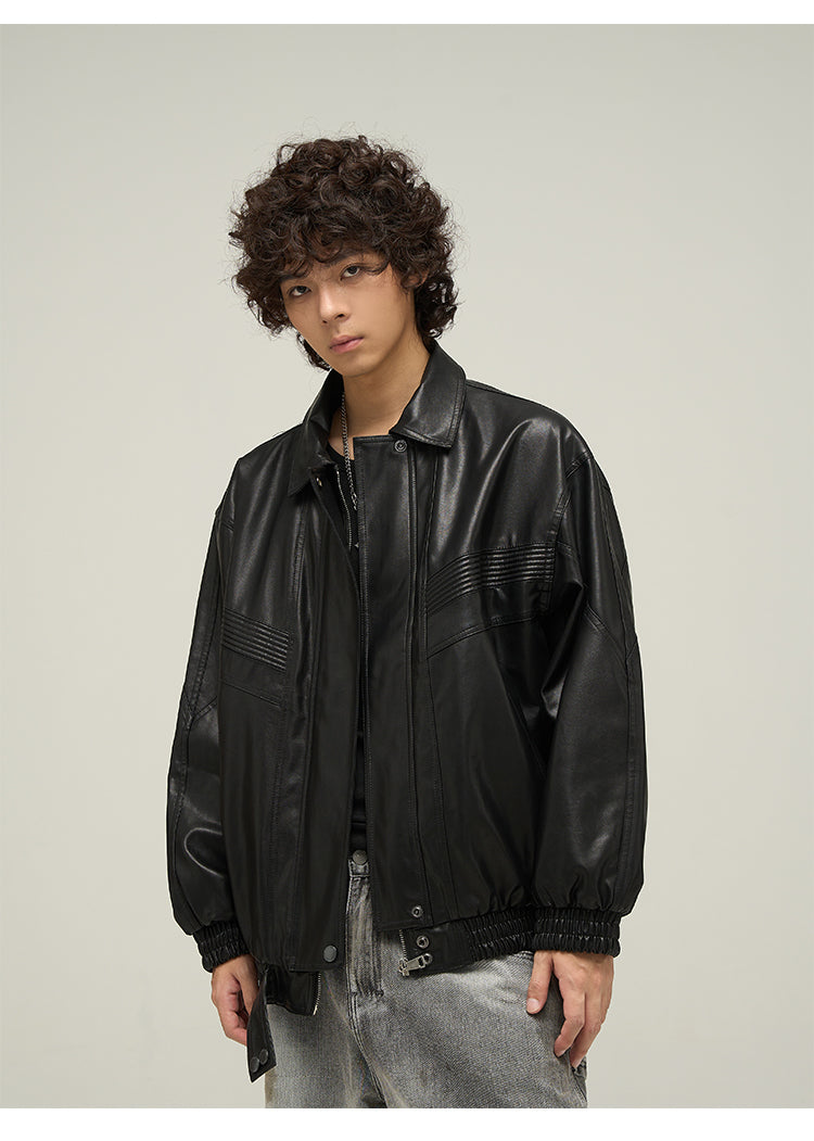 Clean Fit Leather Jacket P294