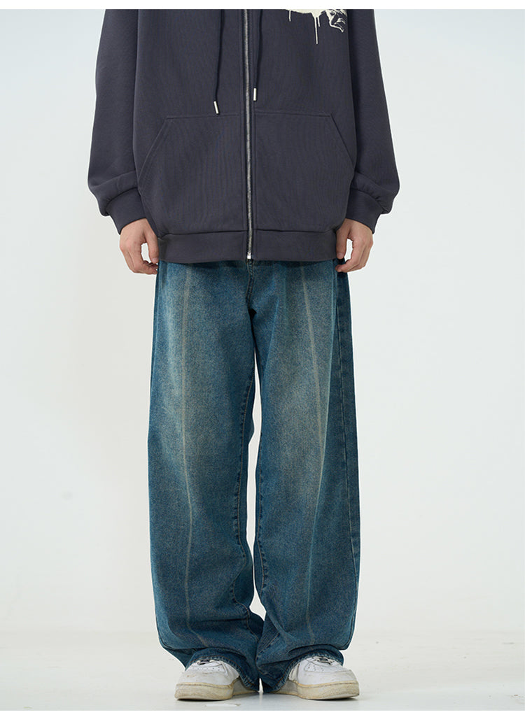 Straight wide denim pants P334