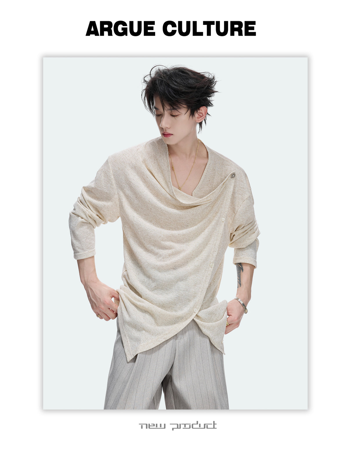 通気性抜群 ルーズフィットTシャツ P2172