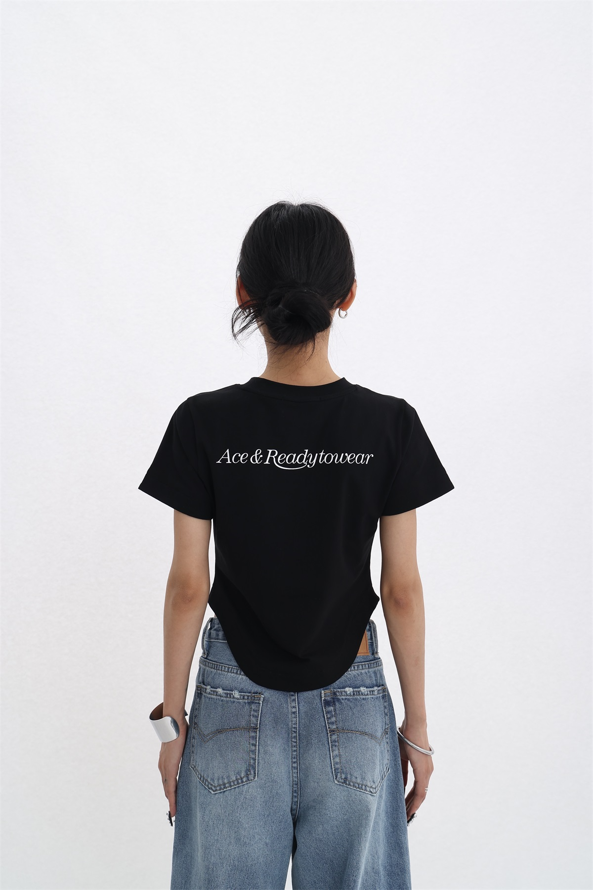 クロップドTシャツ P131