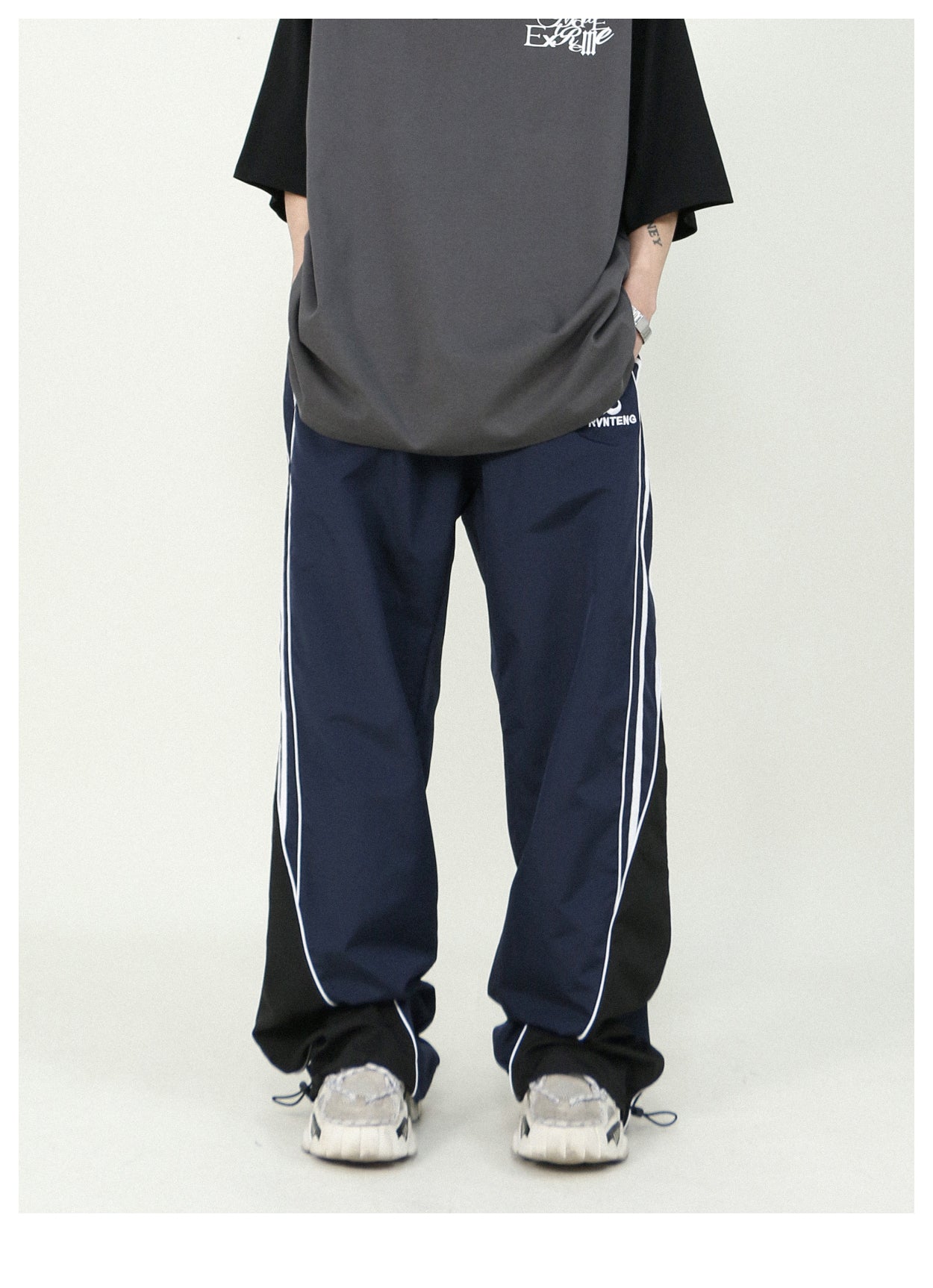 Casual loose straight track pants P195