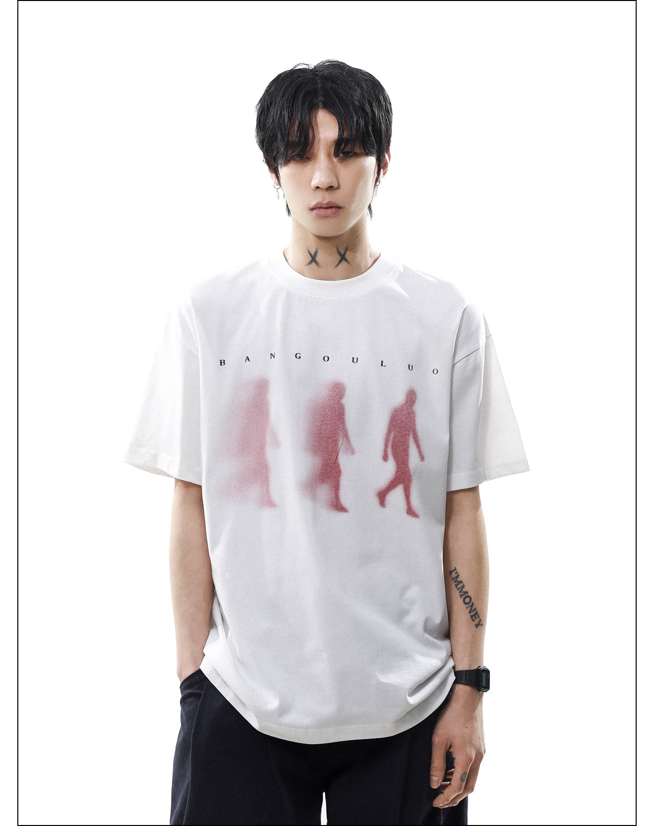 シルエットプリント Tシャツ P2080