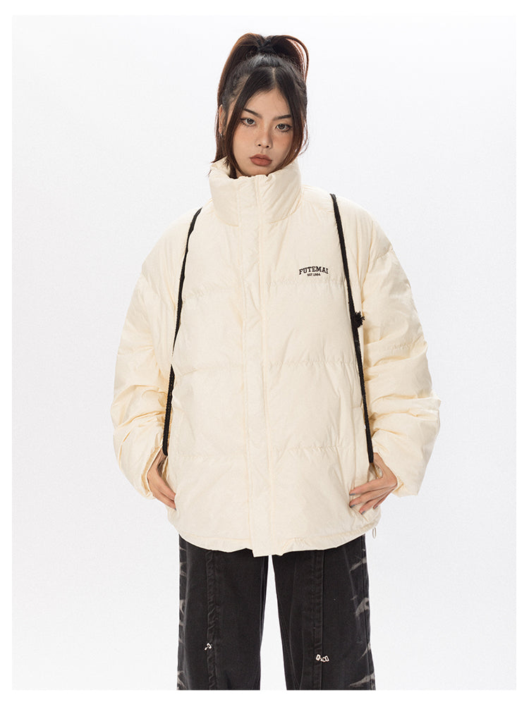 American Retro White Duck Down Jacket P678