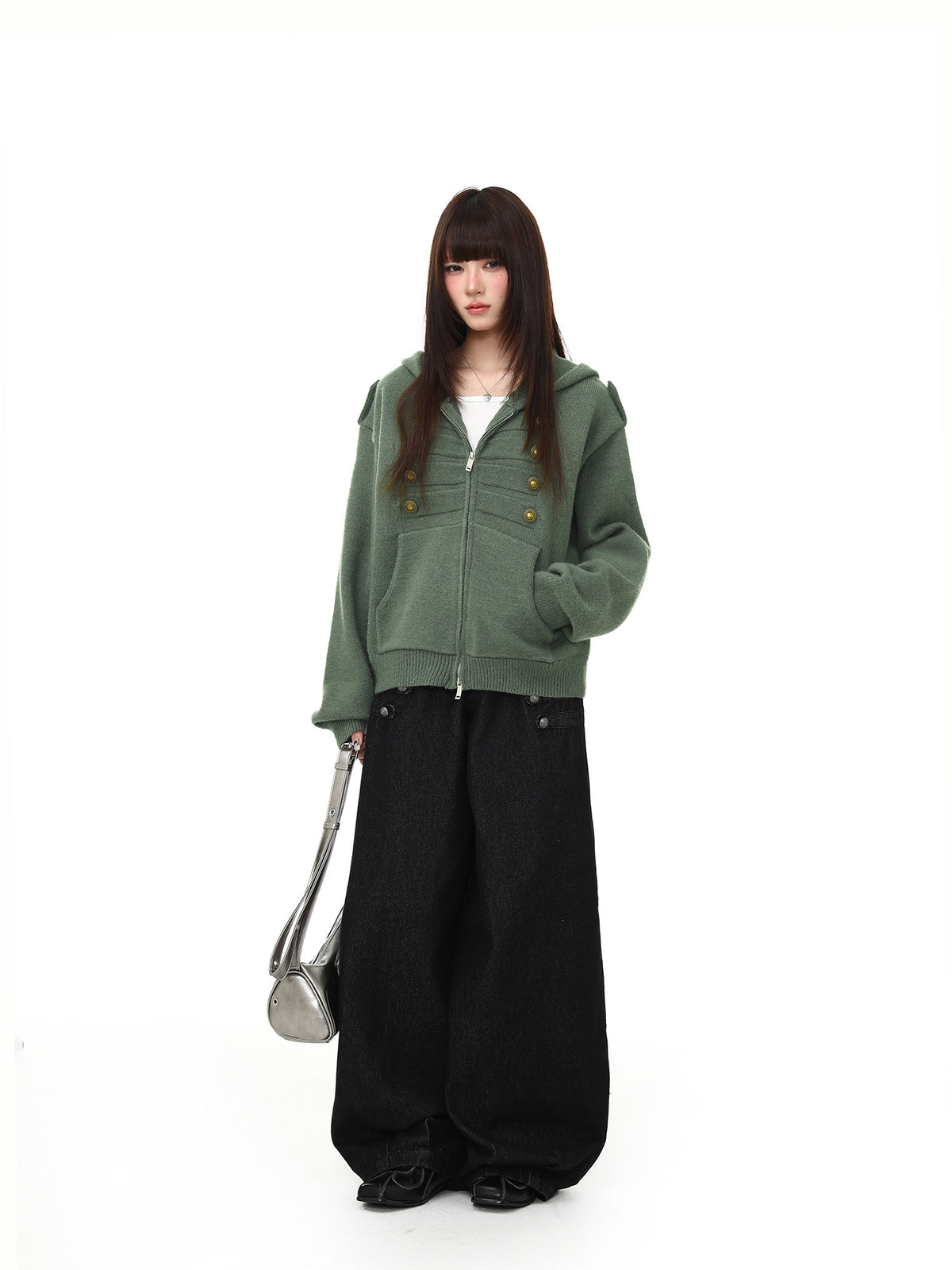 ナポレオンハット ジッパーニット P2247