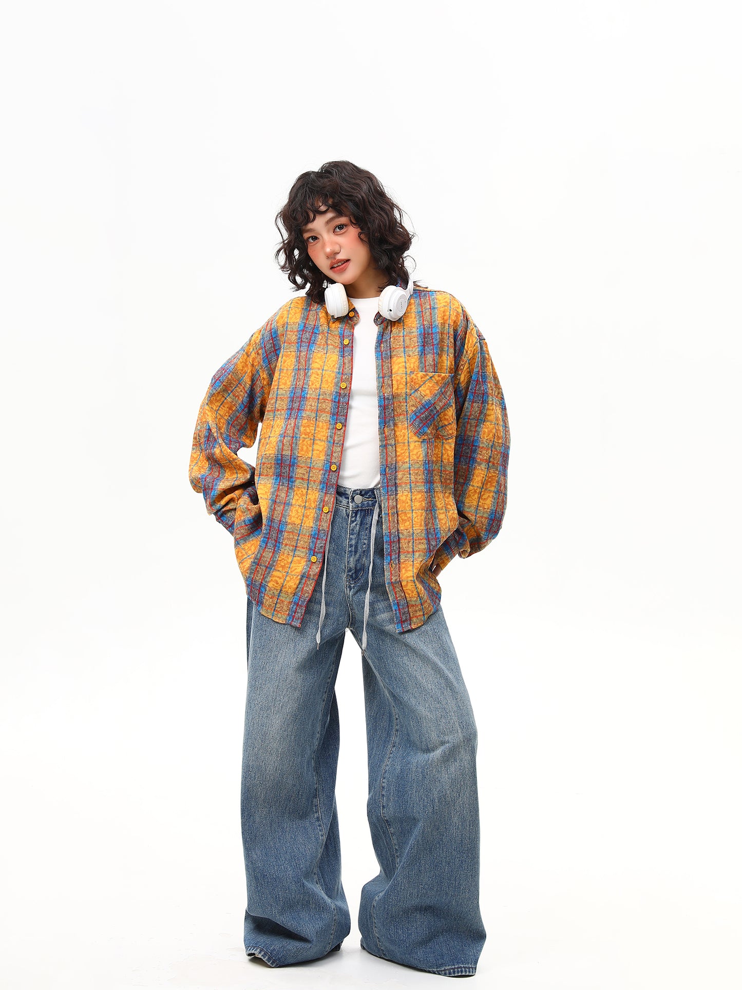 タイダイ柄デザイン シャツ P2007