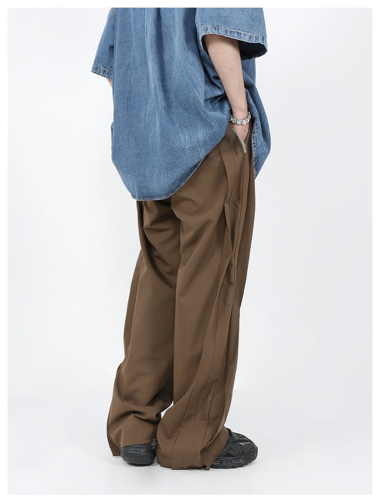 Irregular design slacks pants P281