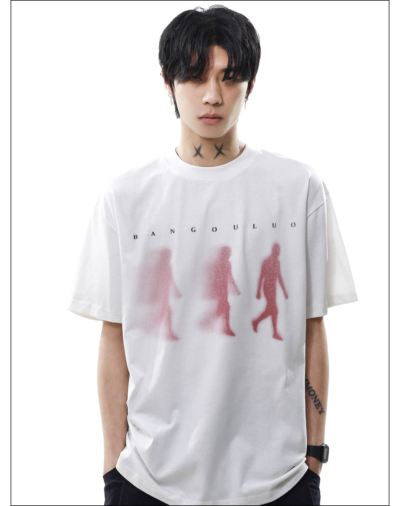 シルエットプリント Tシャツ P2080
