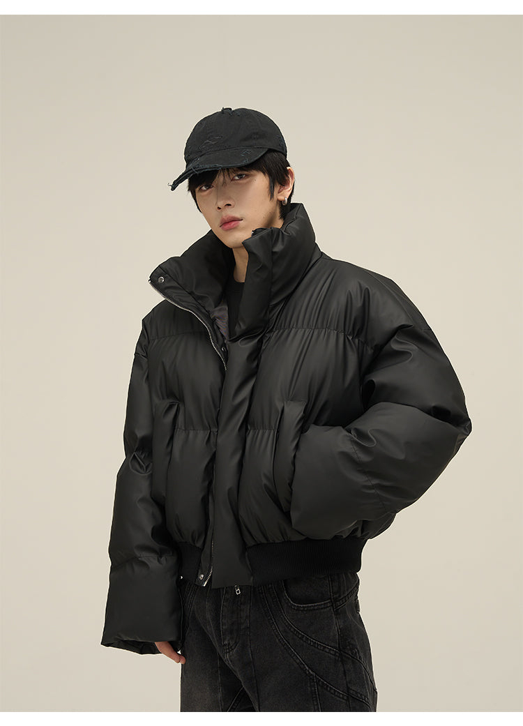 Short length loose cotton down jacket P638