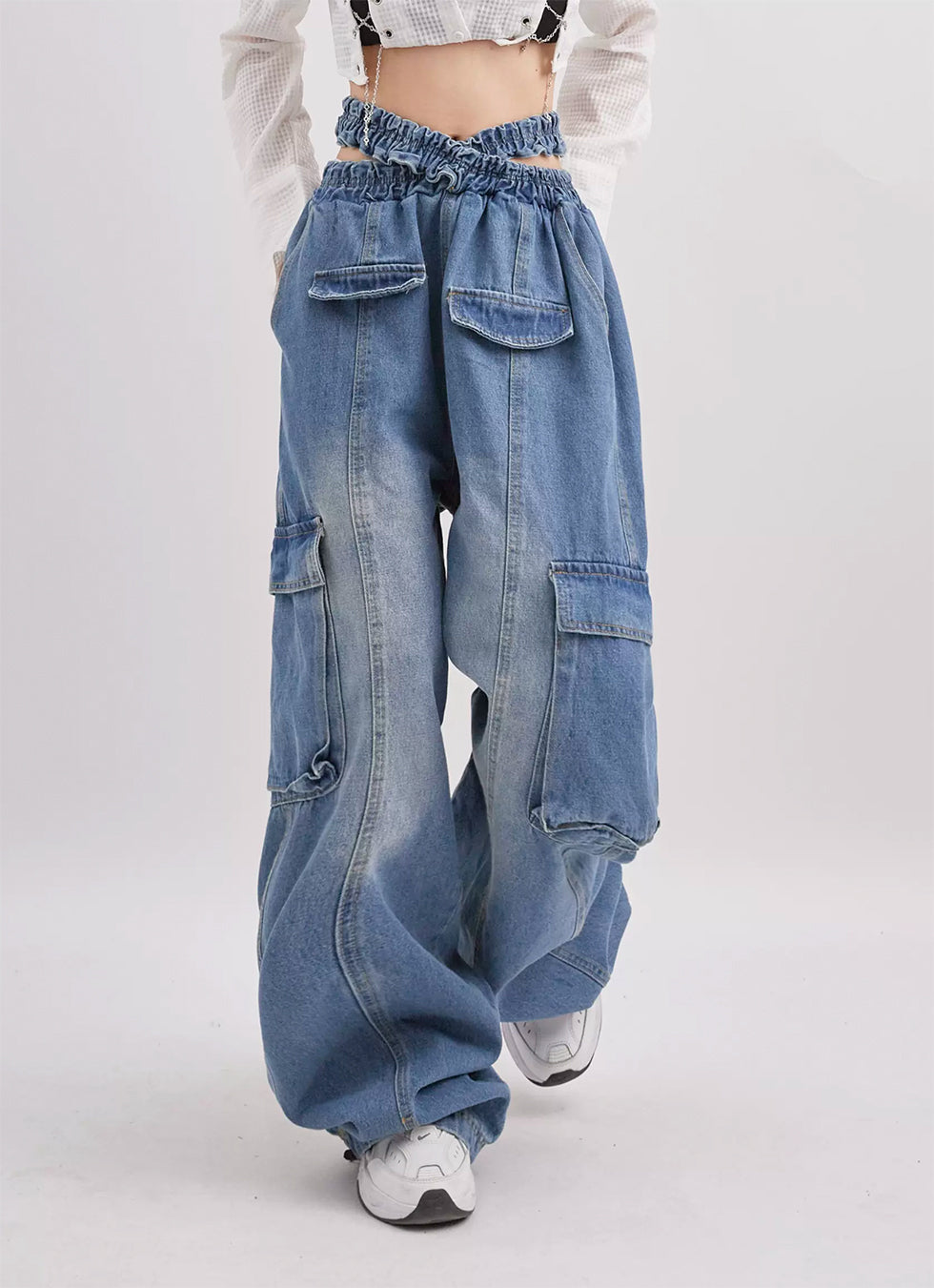 Bad Edge Design Straight Jeans P970