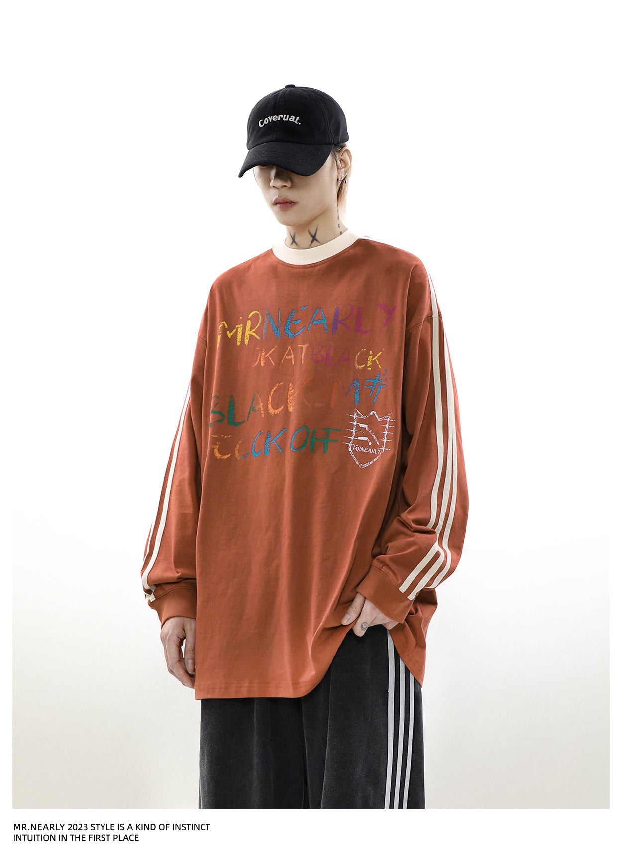 Sideline Casual Graffiti Long Sleeve T-Shirt P254