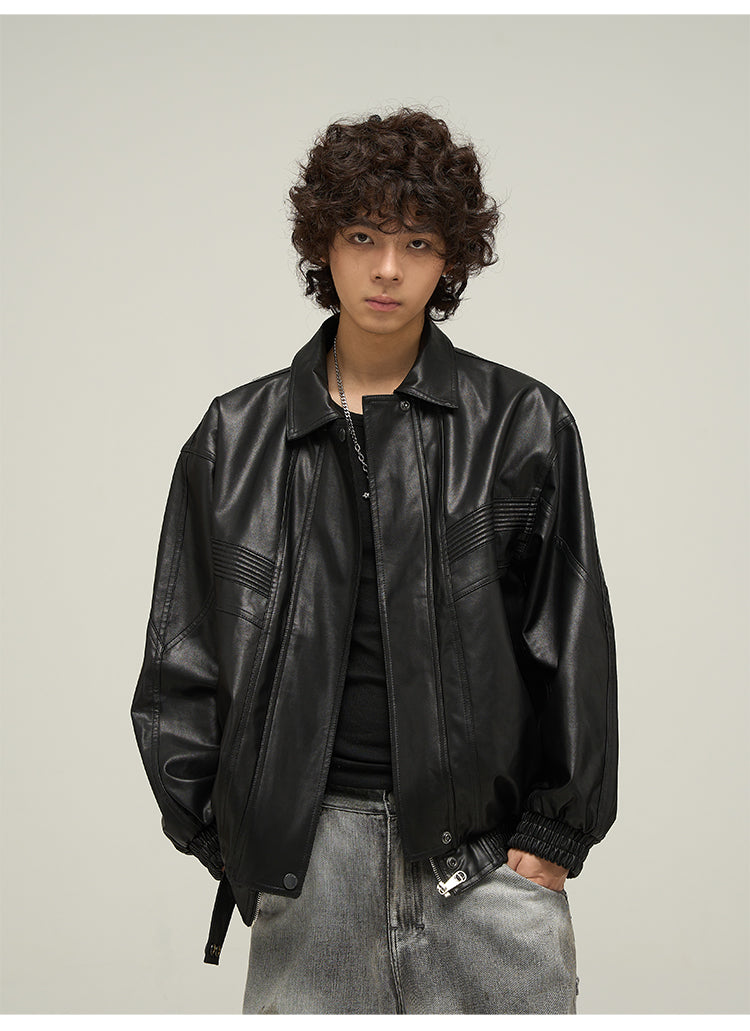 Clean Fit Leather Jacket P294