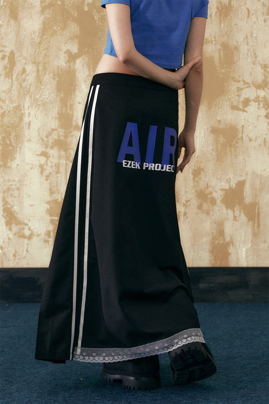 Casual A-line long skirt P810