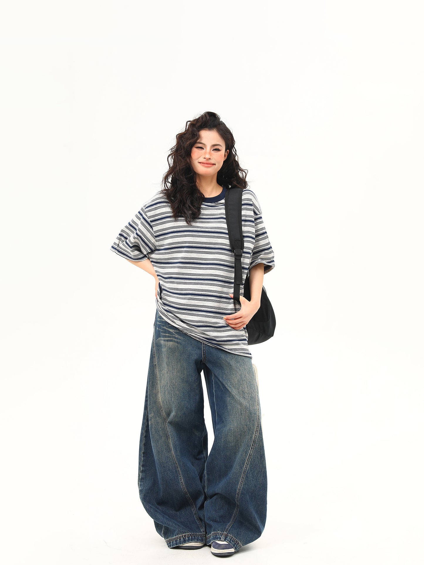 レトロストライプ Tシャツ P2048