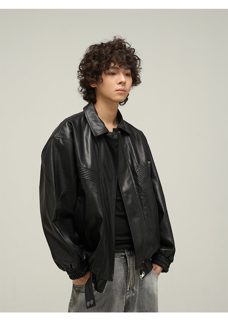 Clean Fit Leather Jacket P294