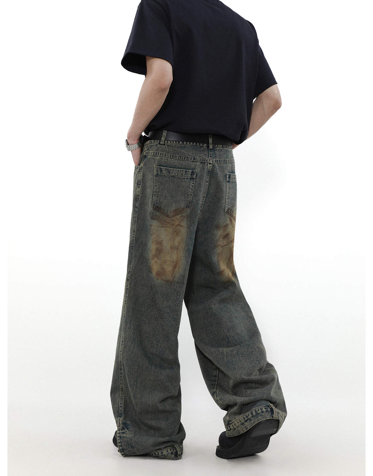 American Retro High Street Dirty Jeans P832