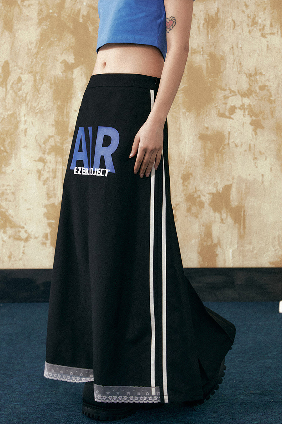 Casual A-line long skirt P810