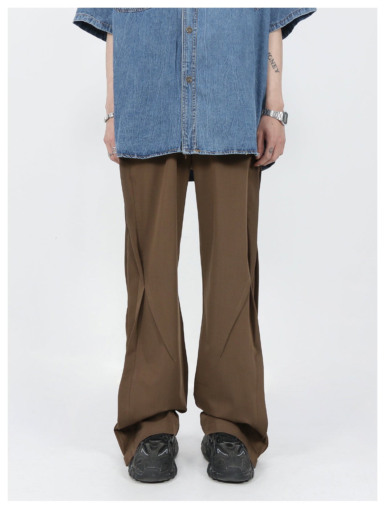 Irregular design slacks pants P281