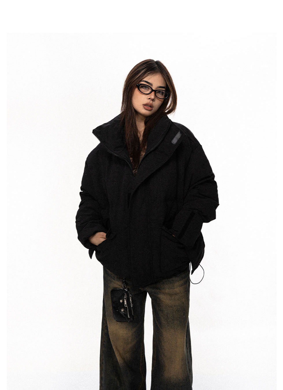 American retro thick cotton coat P697