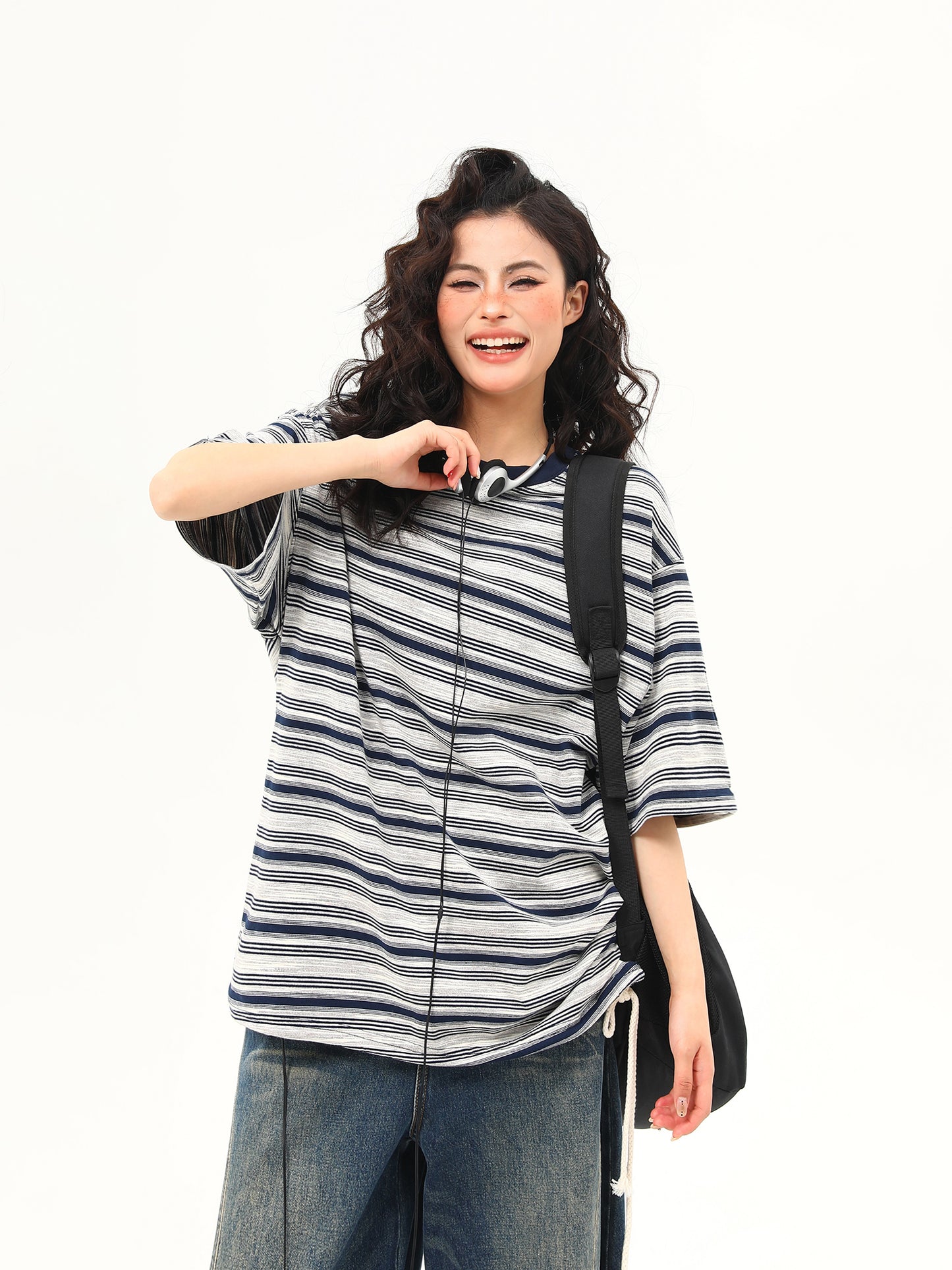 レトロストライプ Tシャツ P2048