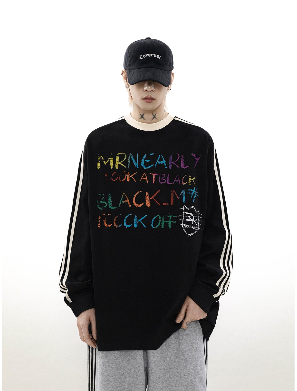 Sideline Casual Graffiti Long Sleeve T-Shirt P254