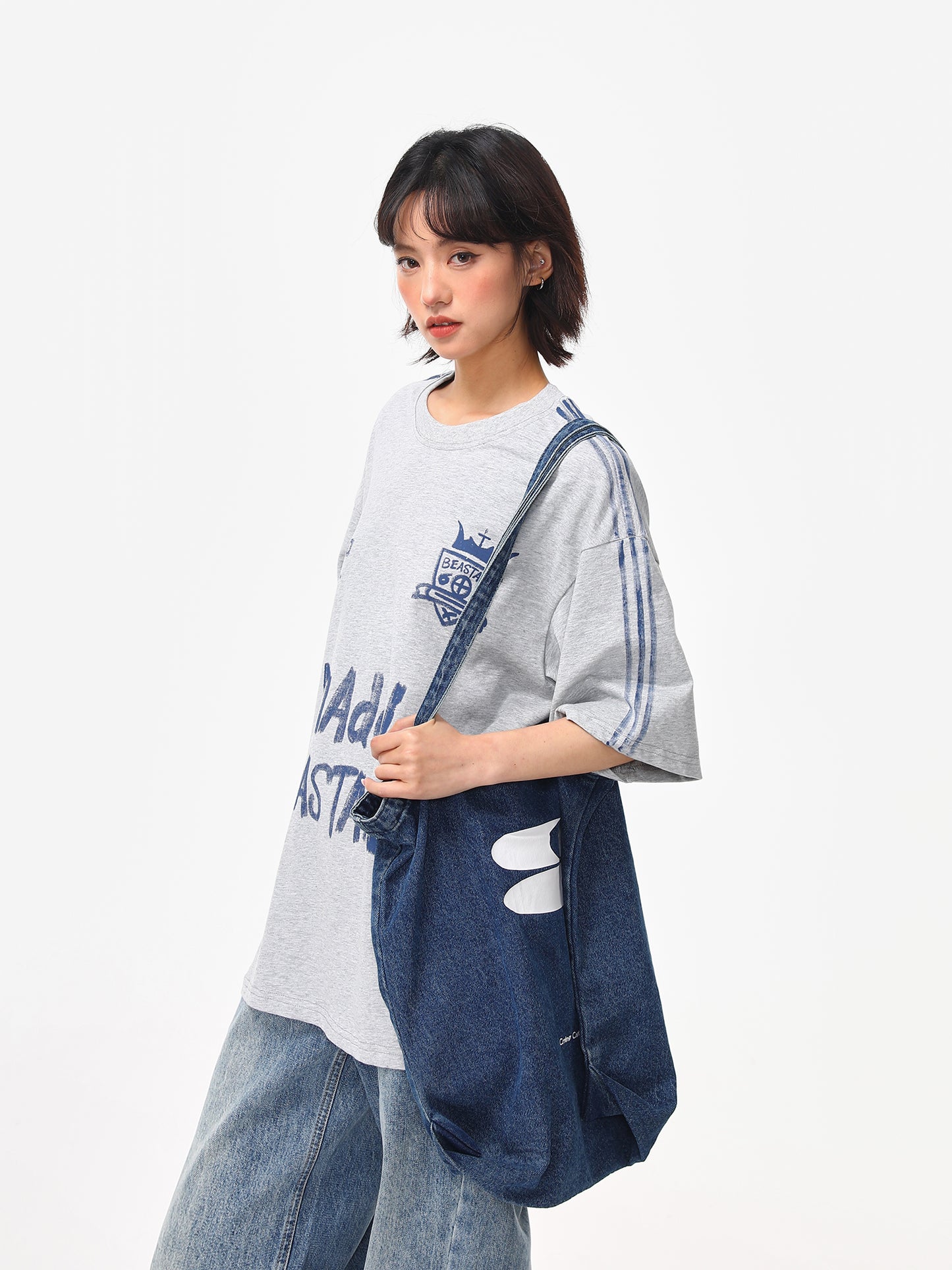 レトロ手描き文字 Tシャツ P2047