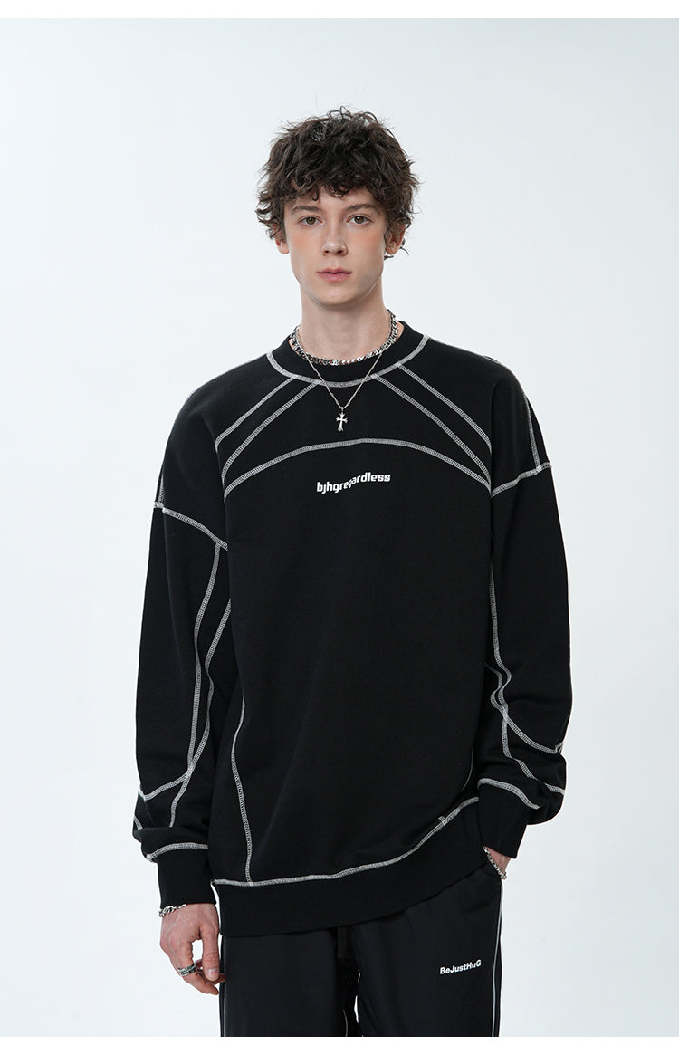 Heavyweight terry round neck sweatshirt P366