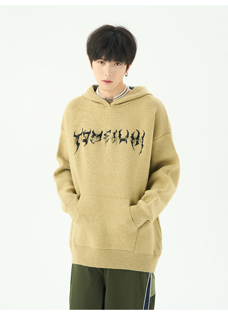 Backbone knit hoodie P958